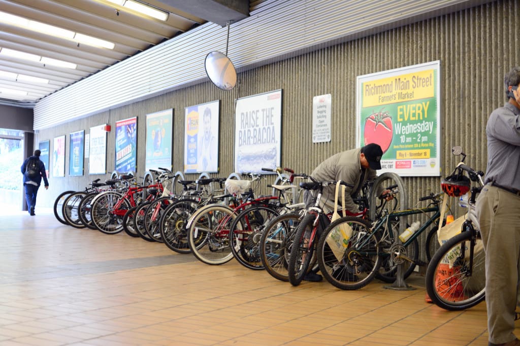 Richmond bart Bike rack