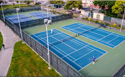 tennis courts