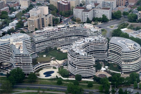 Aerial view of the Watergate complex
