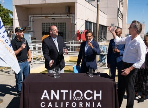 Gov. Newsom Unveils New State Water Strategy at Antioch Treatment Plan