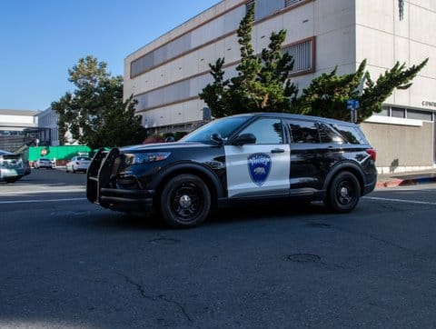 An Antioch Police SUV